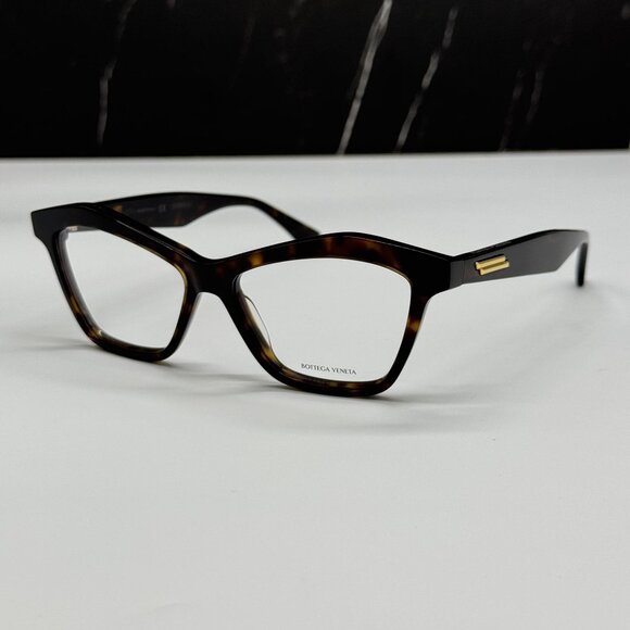 NEW BOTTEGA VENETA BV1096O 002 CAT EYE HAVANA WOMEN EYEGLASSES - Picture 2 of 11